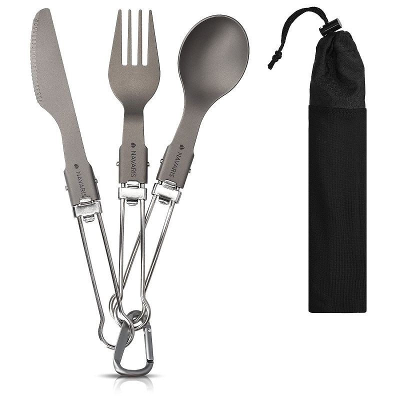Camping kniv og gaffel